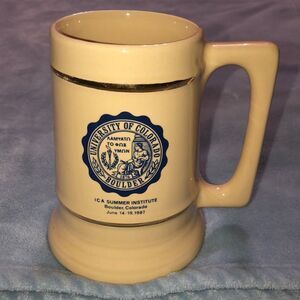 University of Colorado 1980s Ceramic Stein